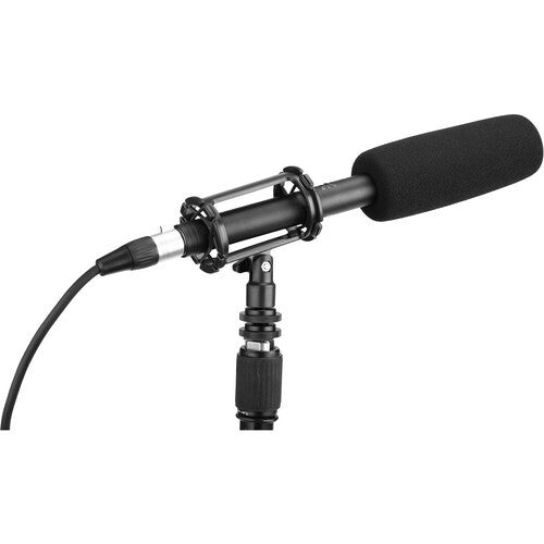 Boya BY-BM6060 Full-size Aluminum Shotgun Microphone Super Cardioid Condenser Mic with Accessories, for Cameras, UPDATED BY-PVM1000
