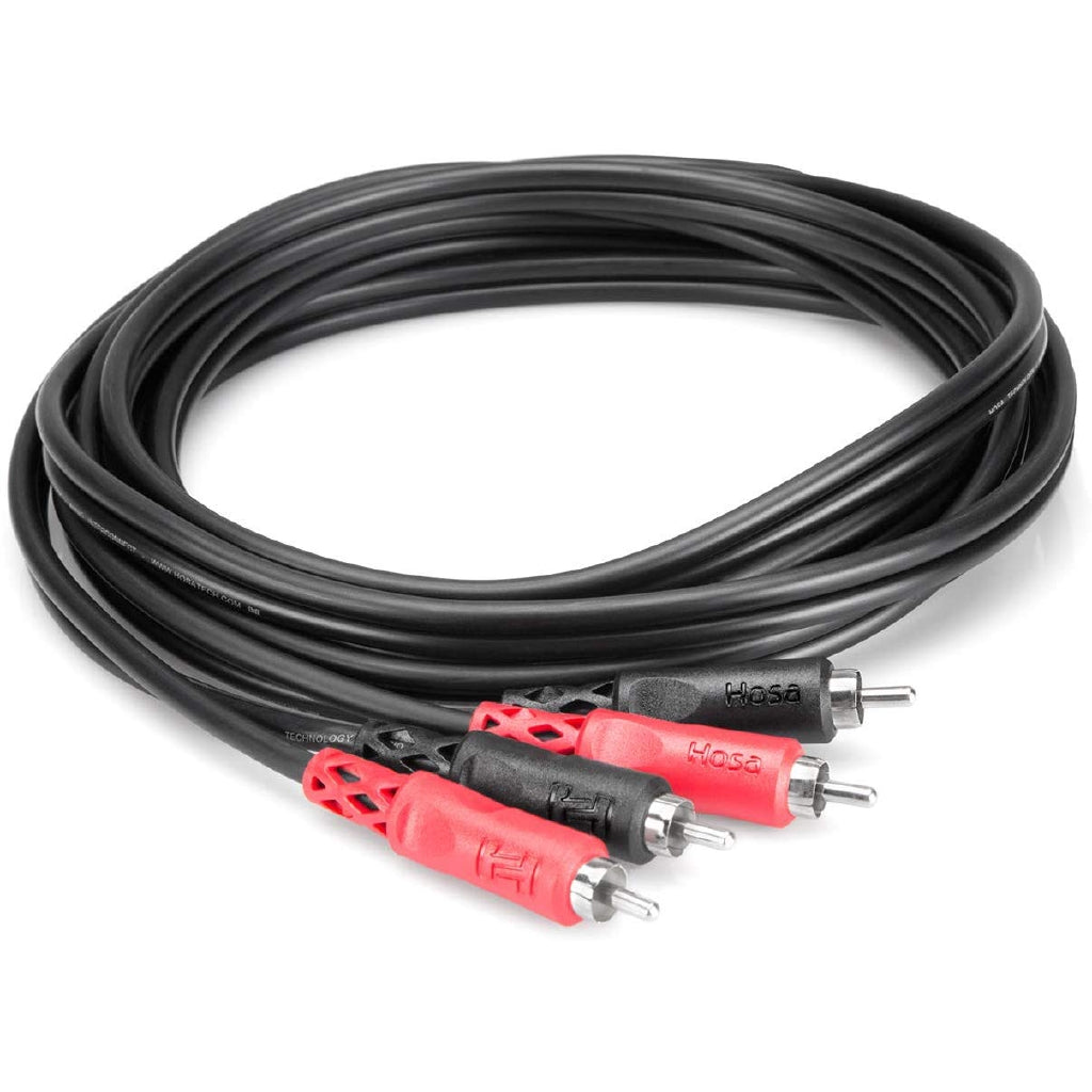 Hosa Technology 2 RCA Male to 2 RCA Male Dual Cable (Gold Contacts) - 10'
