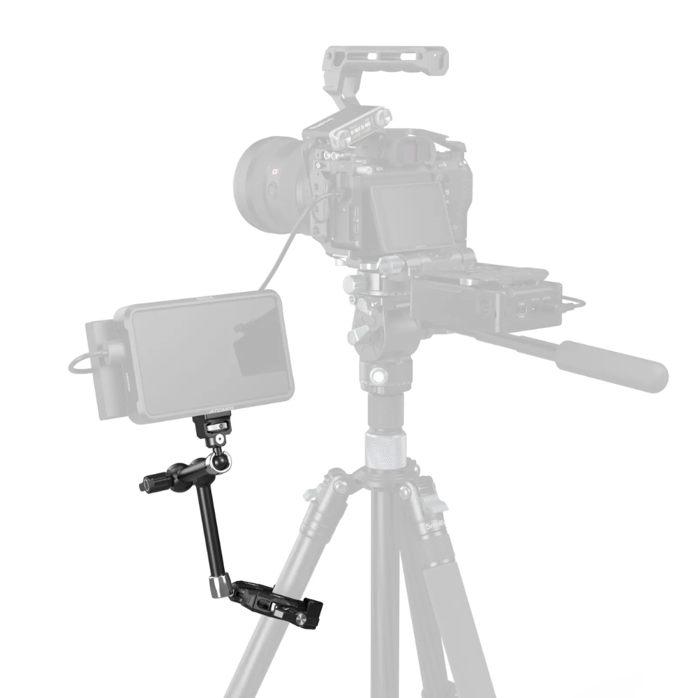 SmallRig Magic Arm with Crab Clamp Anti-Deflection Double Lock, 360° Rotation, Heavy-Duty Aluminum Mount for Monitors, LED Lights, GoPro, DJI Action, Insta360 Action Cameras | 5312