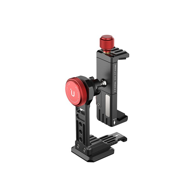 Ulanzi ST-14 Full Metal Smartphone Holder 360° Clamp Bracket Rotatable with Cold Shoe Tripod Mount Ironman III