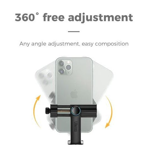 Ulanzi ST-17 360° Rotation Phone Holder Clamp Clip with Cold Shoe Mount for Microphone Light Tripod Mount | 2120