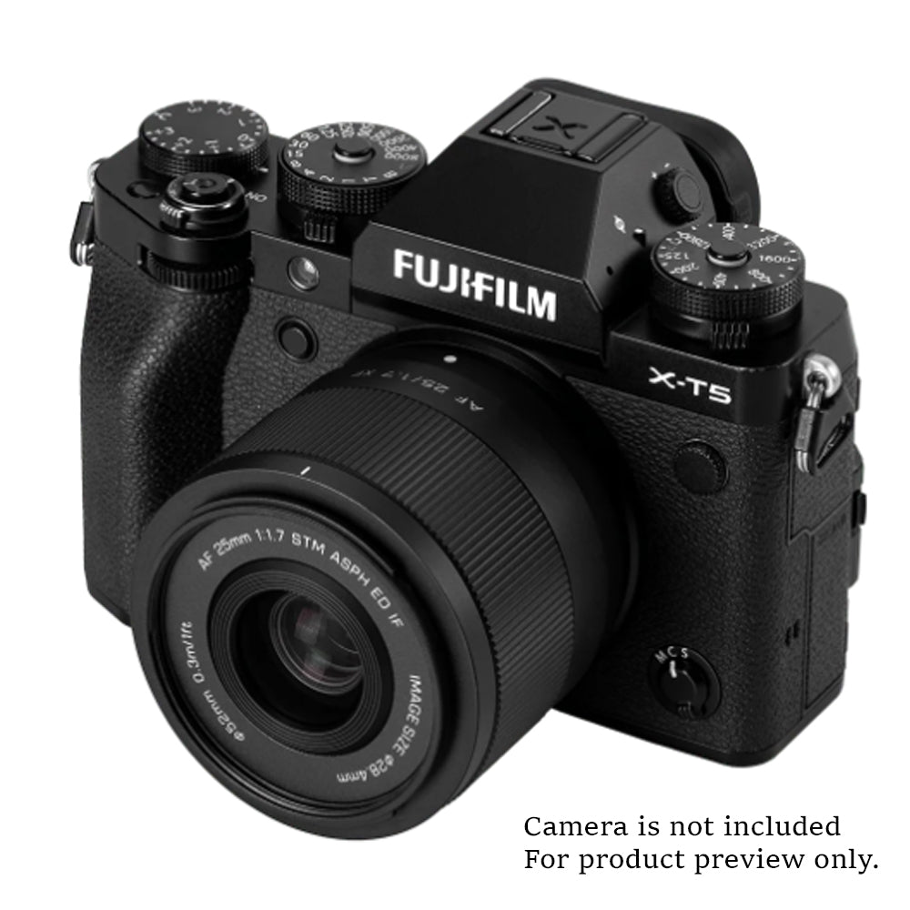 Viltrox Air Series 25mm F/1.7 FUJIFILM XF Mount AF Autofocus Fast STM APS-C Format Wide-Angle Prime Lens with High Quality Optics, Smart Eye and Face Detection for Mirrorless Camera, Street and Still Life Photography Videography