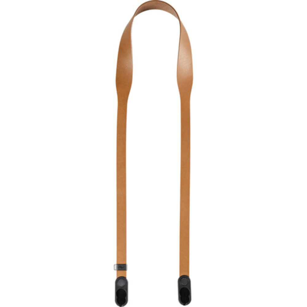 Peak Design Leather Camera Strap in Amber, Black & Tan