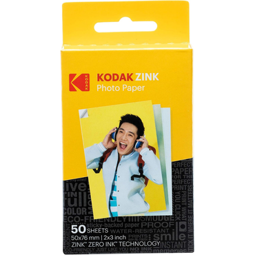 KODAK ZINK Premium Sticky‑Back Photo Paper 20 / 50 Sheets Pack – 2x3" (50x76mm)