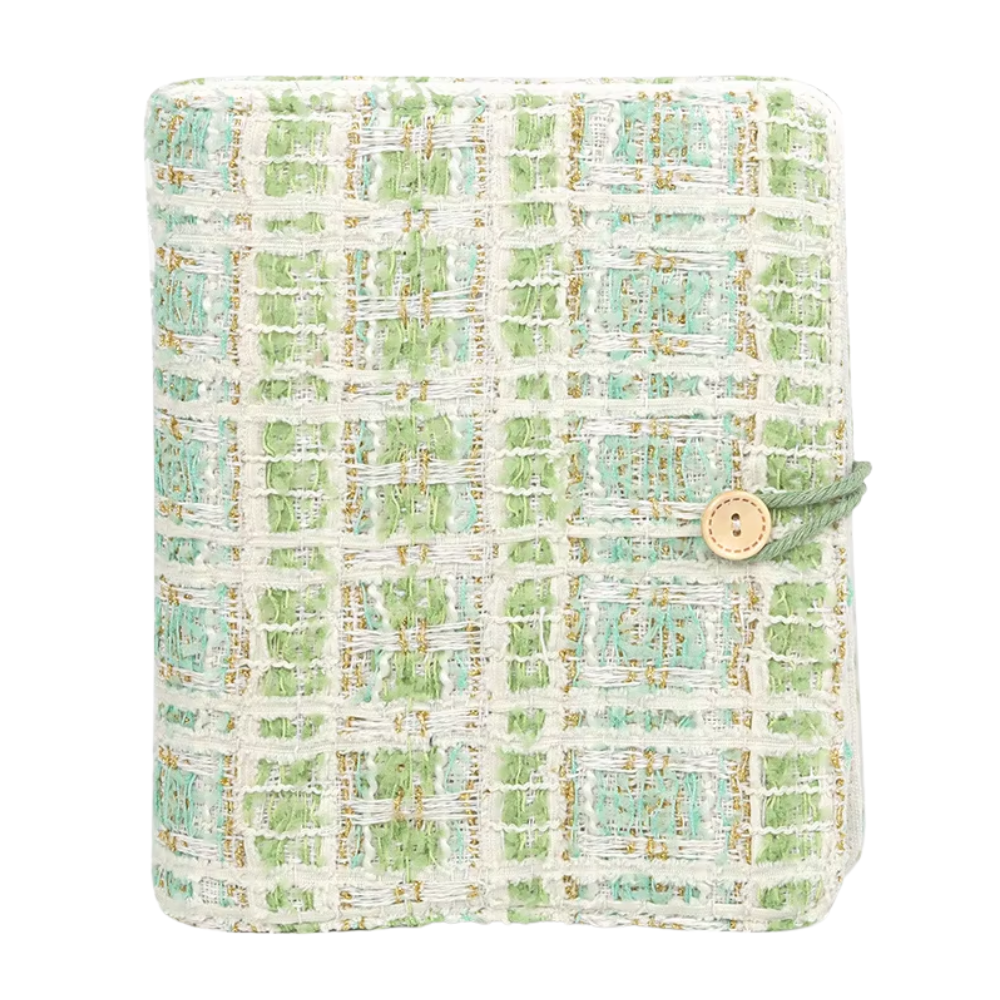 Pikxi 160 Pockets 20 Pages Tweed Cloth Soft Fabric Photo Album for FUJIFILM Instax Mini Instant Film Camera | Black Green White | JG Superstore