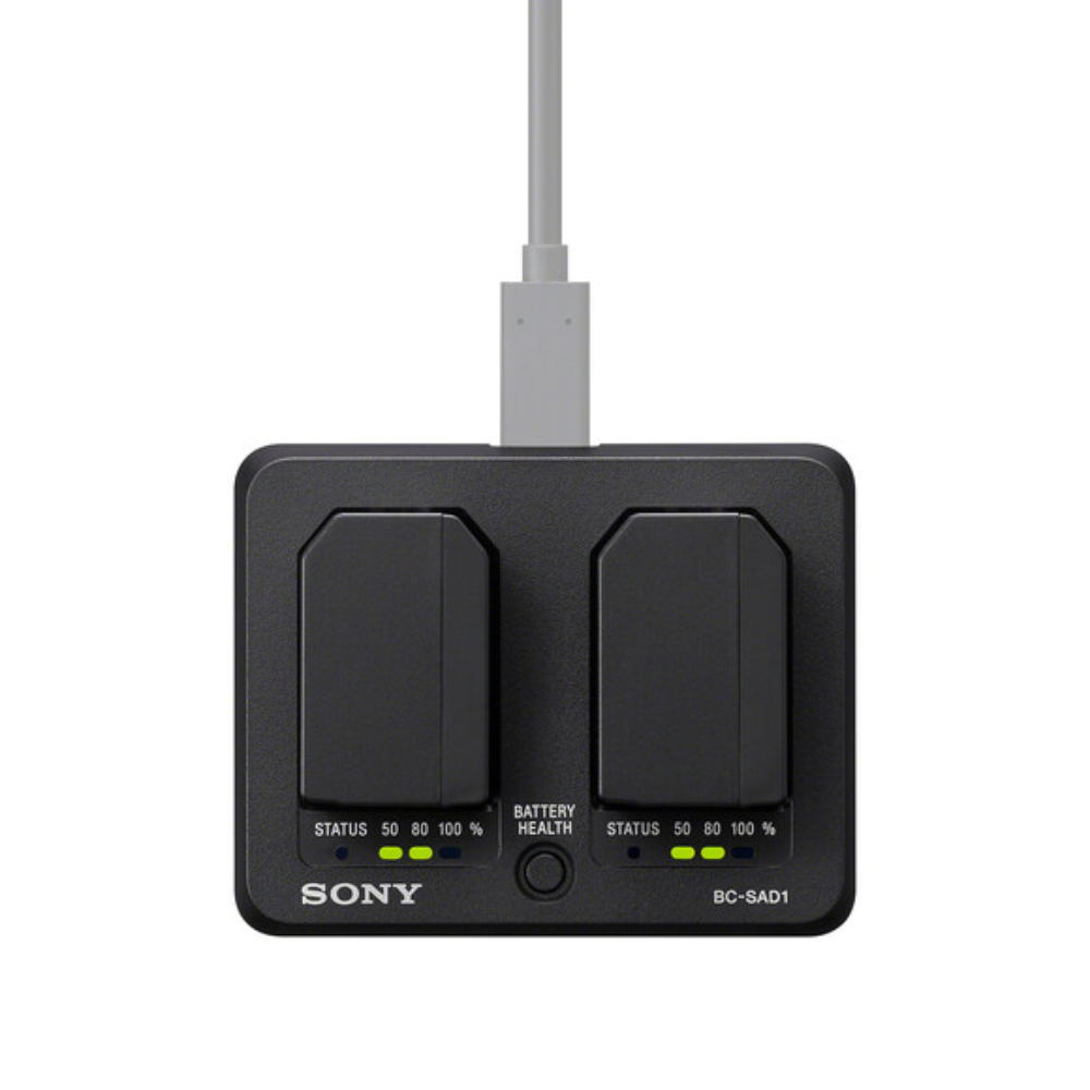 SONY NP-SA100 Dual-Bay Charger USB PD Fast Charging | BC-SAD1