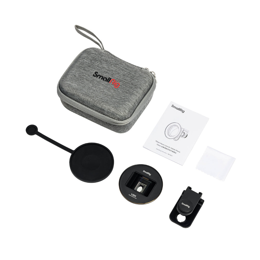 SmallRig Smartphone 1.55x Amorphic Lens (T-mount) for 2.76:1 Widescreen Aspect Ratio & Cinematic Dreamy Amorphic Glare Effects - Compatible with iPhone 11-15, Samsung Galaxy S21-S22, Huawei Mate 40-60, Xiaomi 12-13 | 3578B