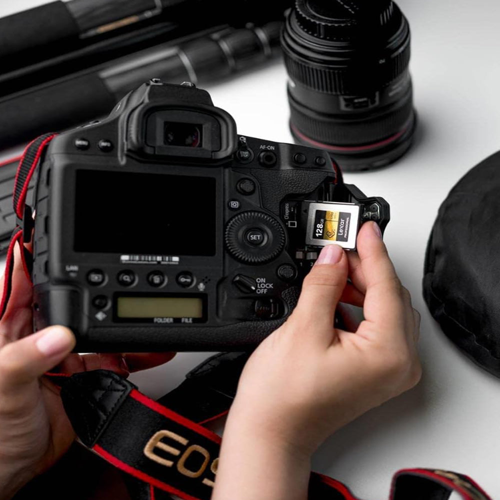 Lexar Professiol 256GB 128GB CFexpress Type B Gold CF Express Memory Card Compact Flash PCI-Express 3.0 with 8K RAW HQ Photo Video, Backward Compatible with XQD Cameras, 1750MB/s Read, 1500MB/s Write Speeds