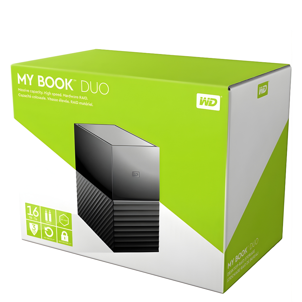 Western Digital WD 36TB 16TB My Book Duo RAID Array Hard Drive 2-Bay 3.5" SATA Drive USB-C / A 3.2 Gen 1