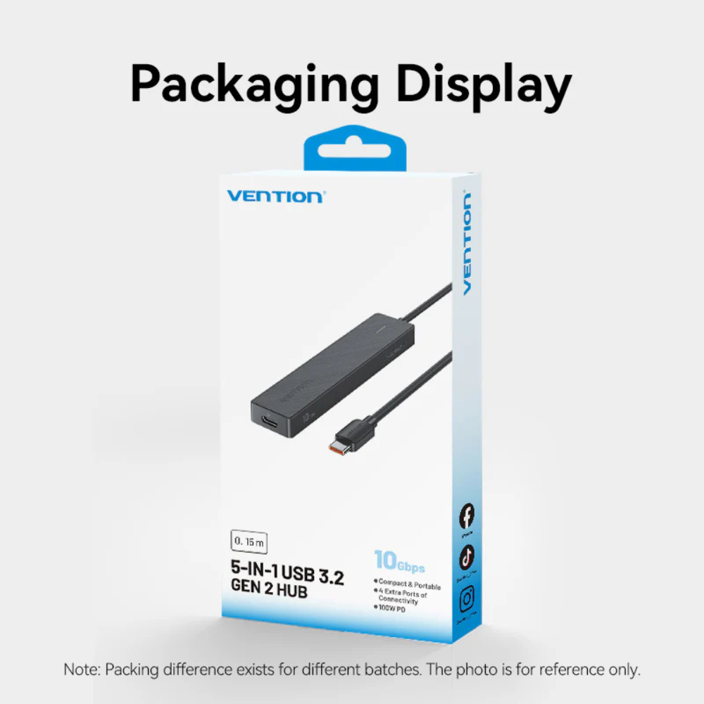 Vention 5-in-1 USB 3.2 Gen 2 Hub | CKCBB