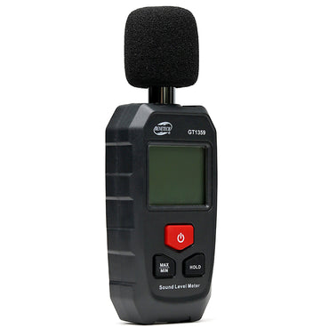 Benetech GT1359 Digital Sound Level Meter Decibel Tester (30~130dB) with Backlit LCD Display for Noise & Volume Monitoring, Industrial, Automotive, Road Highway, Testers & Measuring Tools