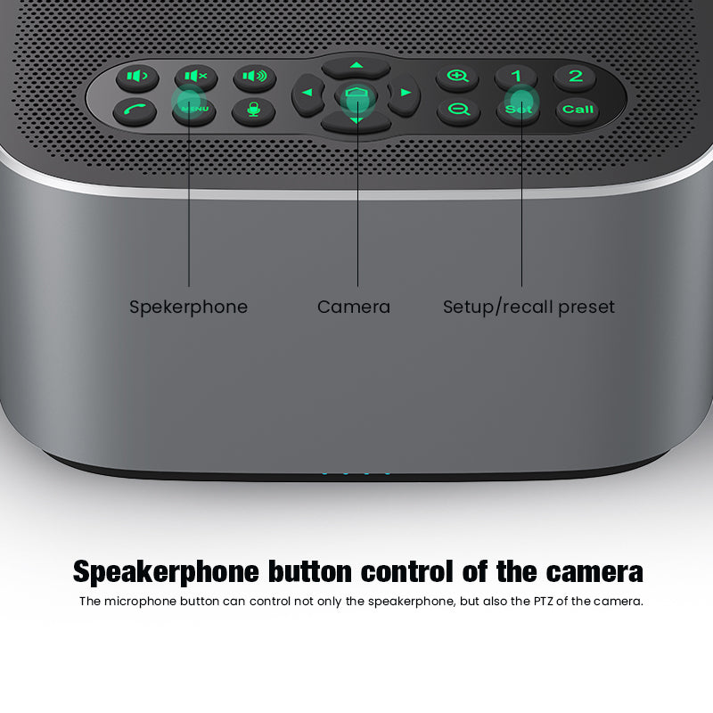 Tenveo VA612 GROUP Video Conferencing System Set with 4K UHD 12X Optical Zoom PTZ Camera, Power Hub, Bluetooth Speakerphone with Built-in Omnidirectional Microphone for Live Streaming, Broadcast, Gaming & Meeting