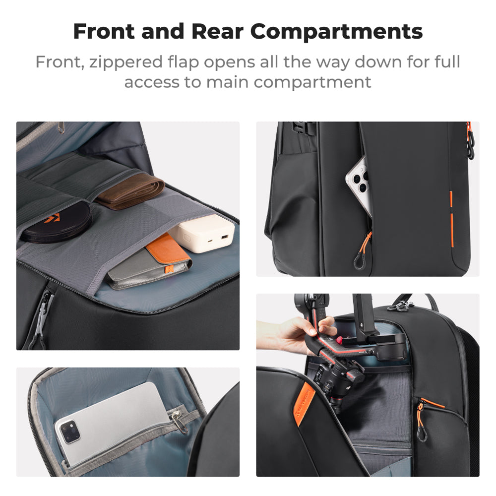 K&F Concept Multifunctional Large DSLR Camera Backpack for Travel Outdoor Photography
