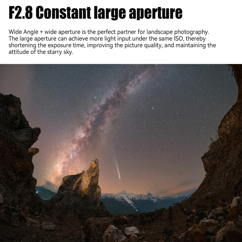 7Artisans 10mm F/2.8 Mark II Full Frame Format Nikon Z Mount Ultra Wide Angle Fisheye Prime Lens MF Manual Focus Large Aperture for Z30 Z5 Z50 Z6 Z7 Z8 Z9 Zf Mirrorless Cameras
