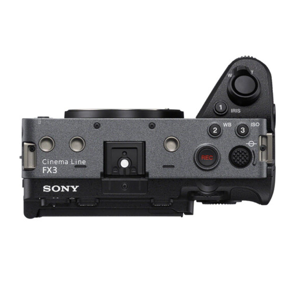Sony Alpha FX3V (Body) 4K Full Frame Cinema Line Camera Camcorder CMOS Exmor R Sensor, BIONZ XR Processor, UHD 4K 120fps Video, 5 Axis SteadyShot, Phase Detection / Eye AF/Face Tracking, Dual CFexpress Type A/SDXC Card Slot for Film Production