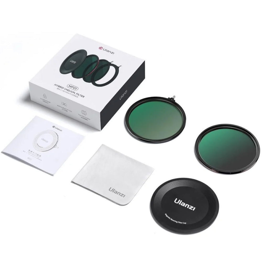 Ulanzi MF01 3-7 Stop VND & CPL & Black Mist Magnetic Ring Hybrid Filter With Wide Compatibility, 1/4 Black Mist Filter