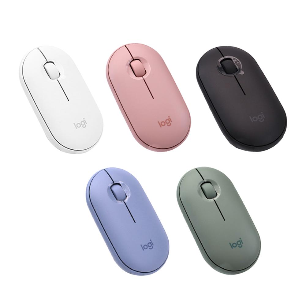 Logitech M350 Pebble Wireless Bluetooth Mouse with 1000 DPI, USB Mini Receiver, and Quiet Click for Laptop and PC