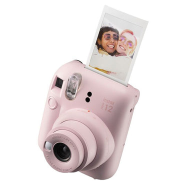FUJIFILM Instax mini 12 Instant Film Camera with Automatic Exposure, Close-Up Mode, and Selfie Mirror  - Available in Blossom Pink, Pastel Blue, Lilac Purple, Clay White, and Mint Green