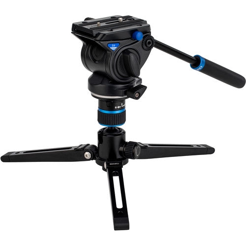 Benro MCT38AFS4 Monopod with Flip Locks, 3-Leg Base, and S4 Video Head