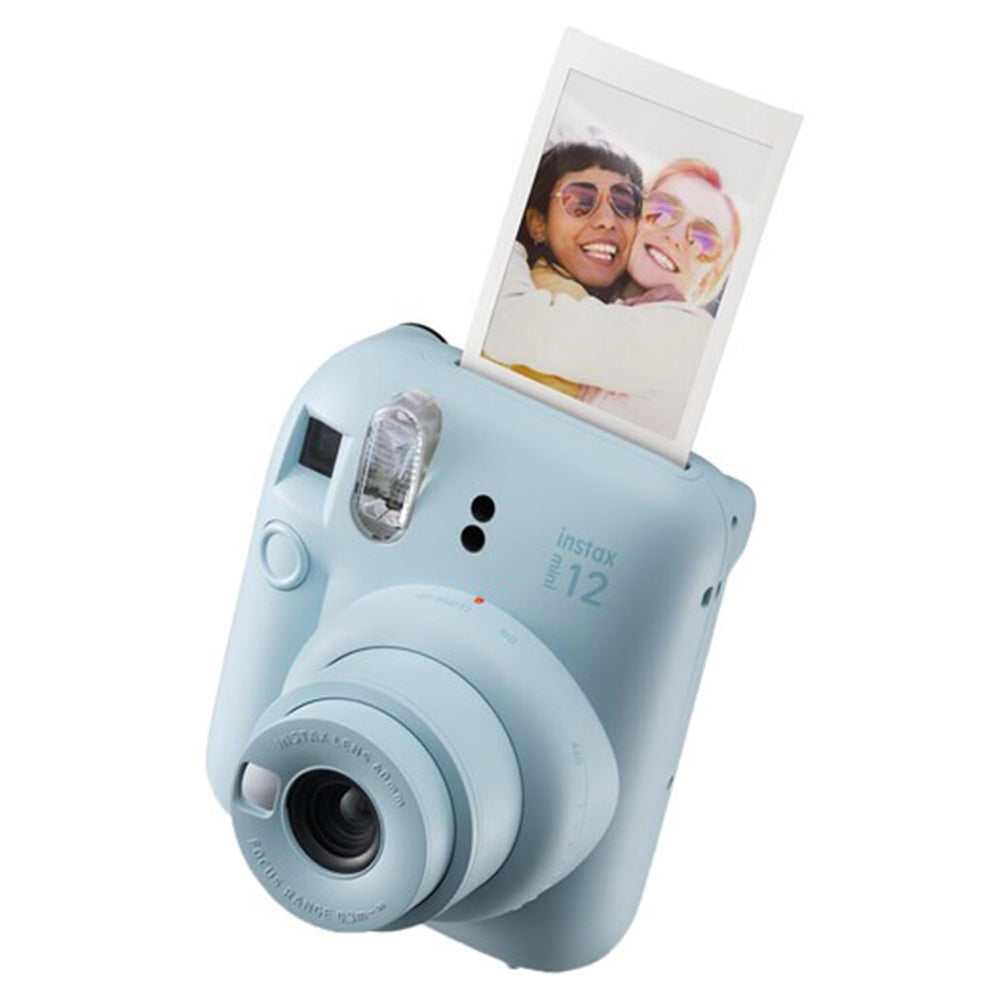 FUJIFILM Instax mini 12 Instant Film Camera with Automatic Exposure, Close-Up Mode, and Selfie Mirror - Available in Blossom Pink, Pastel Blue, Lilac Purple, Clay White, and Mint Green