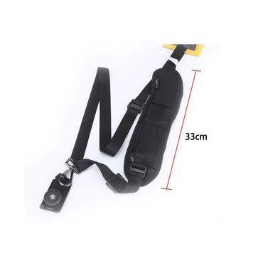 Pxel AA-CS1 Black Single Quick Rapid Camera Shoulder Neck Strap Belt Sling for Canon Nikon Sony Pentax Olympus Panasonic DSLR