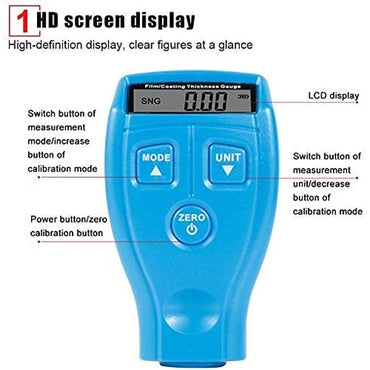Benetech GM200 Portable Mini Film Coating Thickness Gauge Digital Automotive Coating Ultrasonic Meter