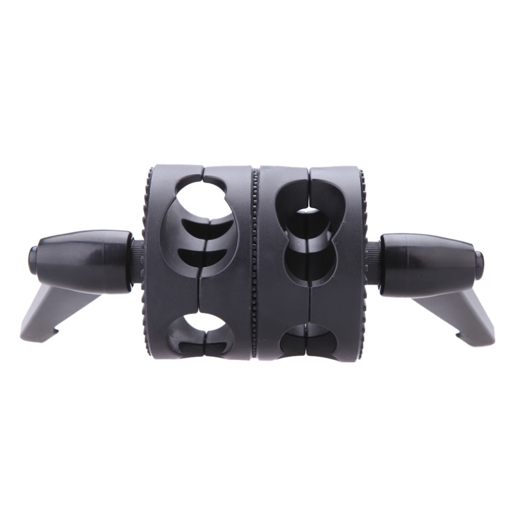 Pxel AA-BA1 Double Dual Grip Swivel Head Bracket for Studio Boom Arm Reflector Holder Stand