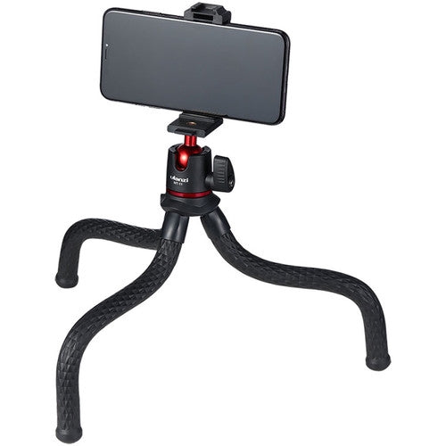 Ulanzi MT-11 Flexible Octopus Mobile Phone Camera DSLR Mirrorless Tripod 2 in 1 with Foldable Clip Magic Arm, 1/4"-20 Extension Port for Youtube Tiktok Vlog Vlogging Livestream Streaming Video