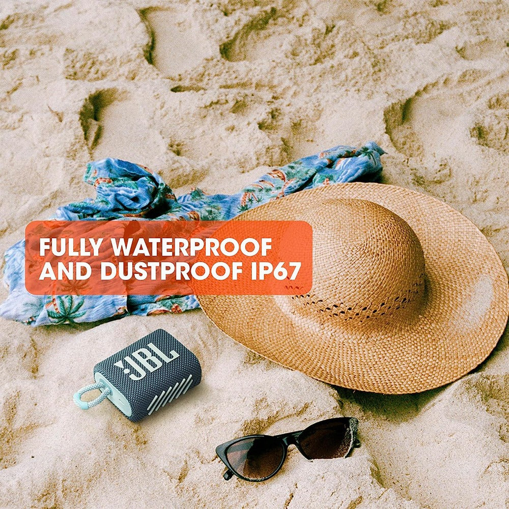JBL GO 4 Waterproof and Dustproof Ultra-Portable Bluetooth Speaker with 4.2W RMS, 7hrs of Play Time, JBL Portable App, USB Type C Charging