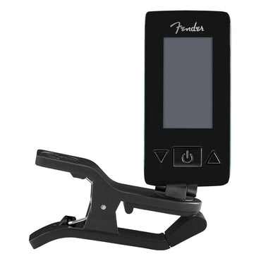 Fender Origil Clip On Chromatic Tuner with 360 Rotatable LCD Display for Guitar, Bass, Violin, String Instruments (Blue)