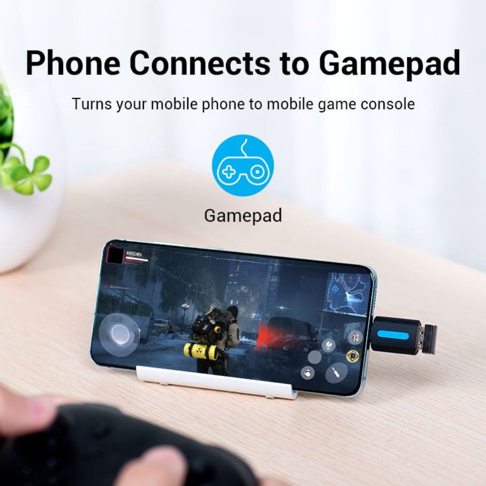 Vention USB-C Male to USB 2.0 Female OTG Adapter with High-Speed 480Mbps Data Transfer for Laptops, Android Phone, Tablet