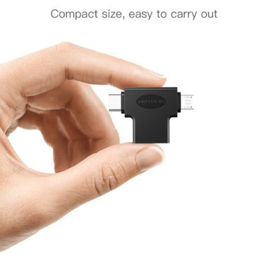 Vention 2-in-1 Micro USB and USB-C to USB 3.0 Female OTG Adapter with High-Speed 5Gbps Transfer Speed for Android Phone, Tablet, Laptops