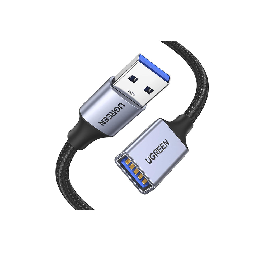 UGREEN USB 3.0 Type A Female to Male Extension Nylon Braided Cable with 5Gbps Transmission Speed for PC, Laptop Computers and Game Consoles (0.5 Meter / 1 Meter / 2 Meters / 5 Meters)