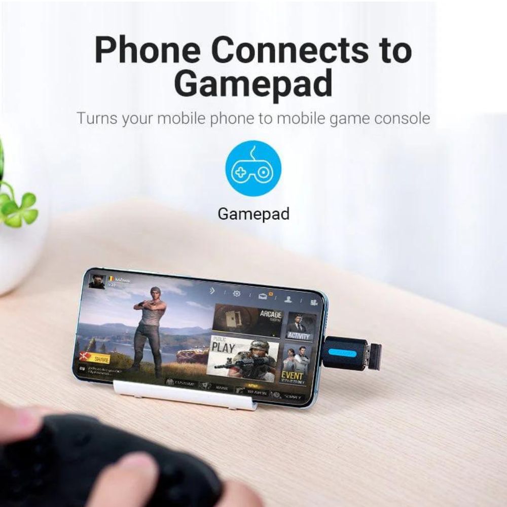Vention USB-C Male to USB 3.0 Female OTG Adapter with High-Speed 5Gbps Transfer Speed for Laptops, Android Phone, Tablet