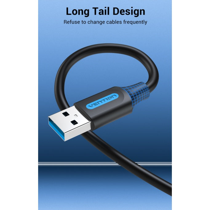 Vention USB 3.0 A Male to A Male Nickel Plated (CON) 5Gbps USB Cable for Hard Drive, Laptops, TV Box and Other Male to Male Devices (Available in Different Lengths)