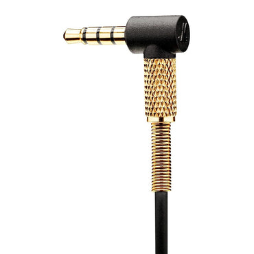 Marshall Mode / EQ In-Ear 3.5mm Wired Headphone Earphones and Interchangeable Sleeves (Black Gold)