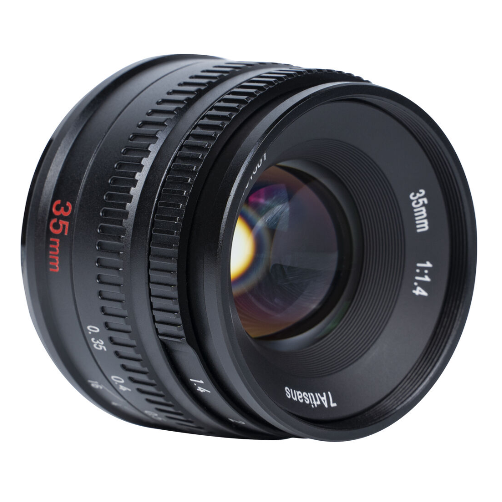 7Artisans 35mm F/1.4 APS-C Format Nikon Z Mount Compact Portrait Prime Lens MF Manual Focus for Mirrorless Cameras | Black Silver