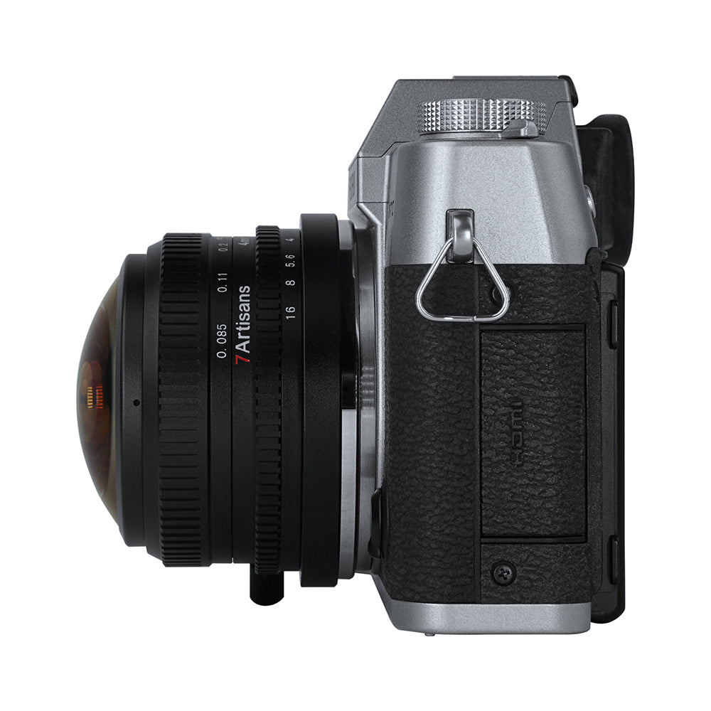 7Artisans 4mm F/2.8 APS-C Format Fujifilm X Mount Circular Fisheye Prime Lens MF Manual Focus for Mirrorless Cameras
