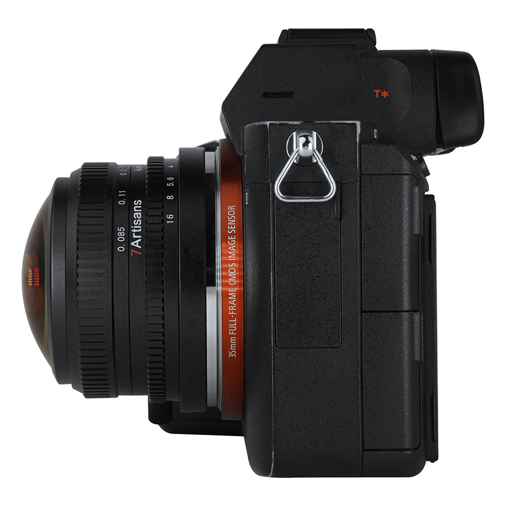 7Artisans Photoelectric 4mm F/2.8 APS-C Format Sony E Mount Circular Fisheye Prime Lens MF Manual Focus for Mirrorless Cameras