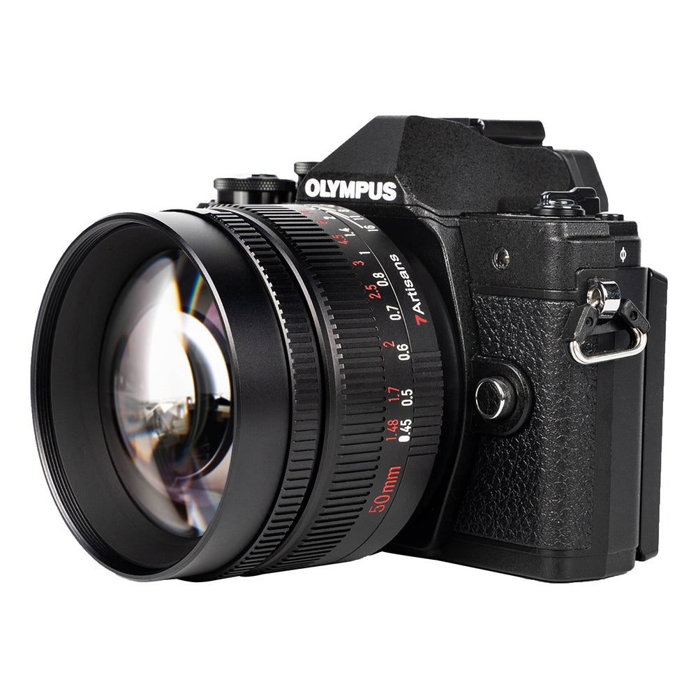 7Artisans Photoelectric 50mm F/0.95 APS-C Format Panasonic Olympus M43 Mount Portrait Prime Lens MF Manual Focus for Mirrorless Cameras