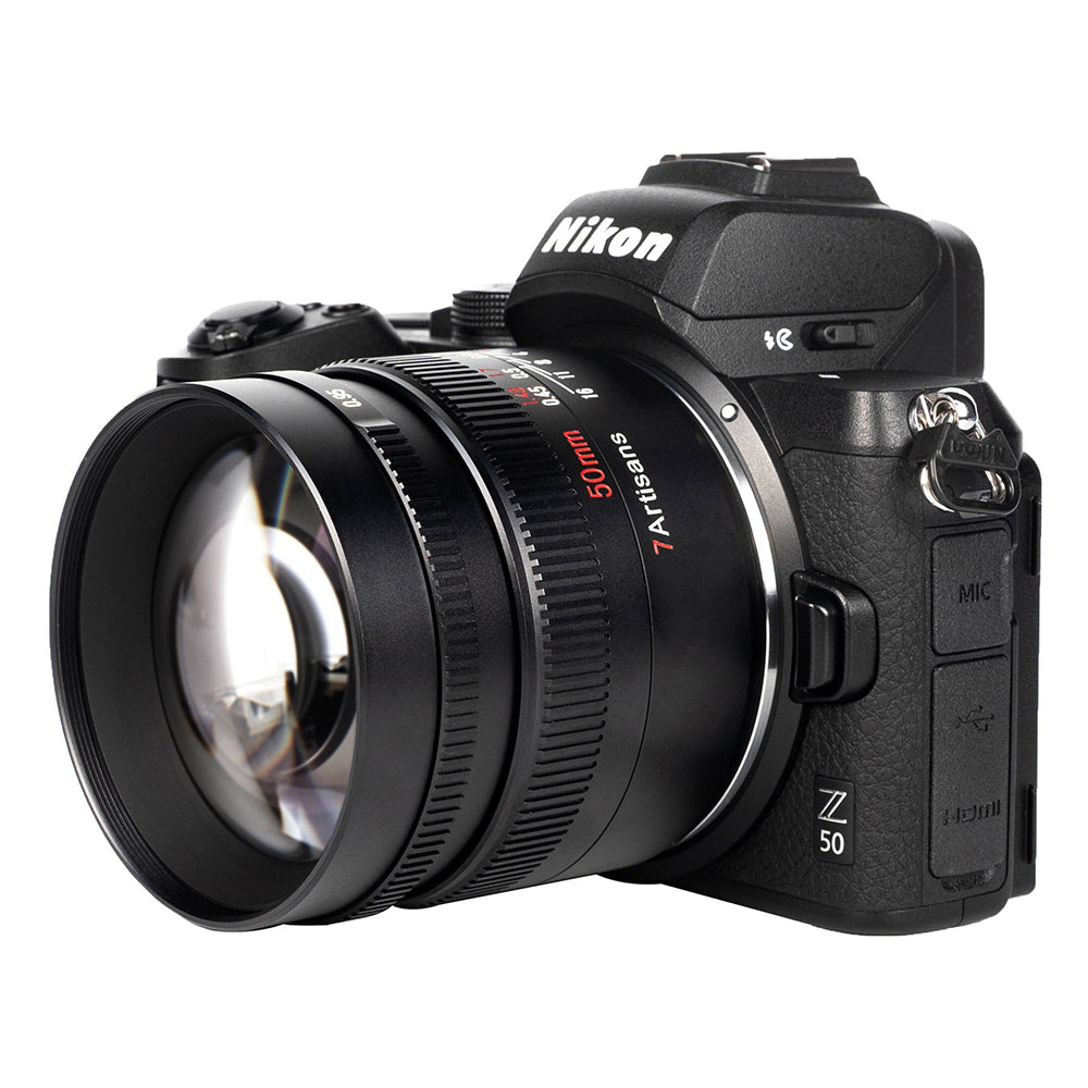7Artisans Photoelectric 50mm F/0.95 APS-C Format Nikon Z Mount Portrait Prime Lens MF Manual Focus for Mirrorless Cameras