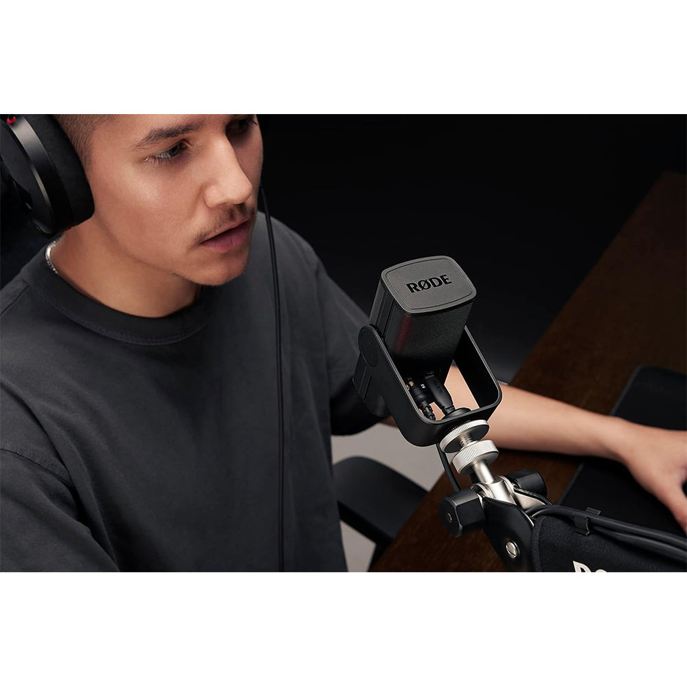 RODE XCM-50 Professiol Condenser Microphone USB-C (Plug & Play) with 360° Swing Mount and Tripod Desktop Stand - Cardioid Polar Pattern, Interl Pop Shield & Capsule Shock Mount, and Zero-latency Headphone Output for Streaming & Gaming