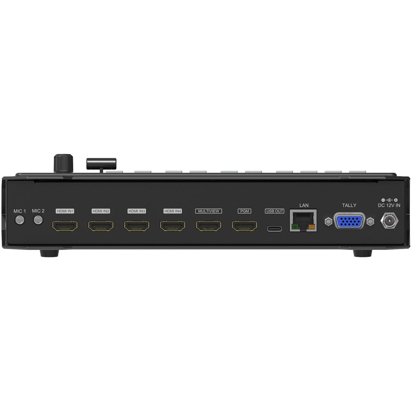 AVMatrix HVS0402U 4 Channel HDMI Live Streaming Video Switcher with T-bar/Auto/Cut Transition Effects, Chroma Key and Luma Key, 2 PIP/POP, 49 Preset Patterns, Audio Mixing/AFV and LAN Port for PC Control Software