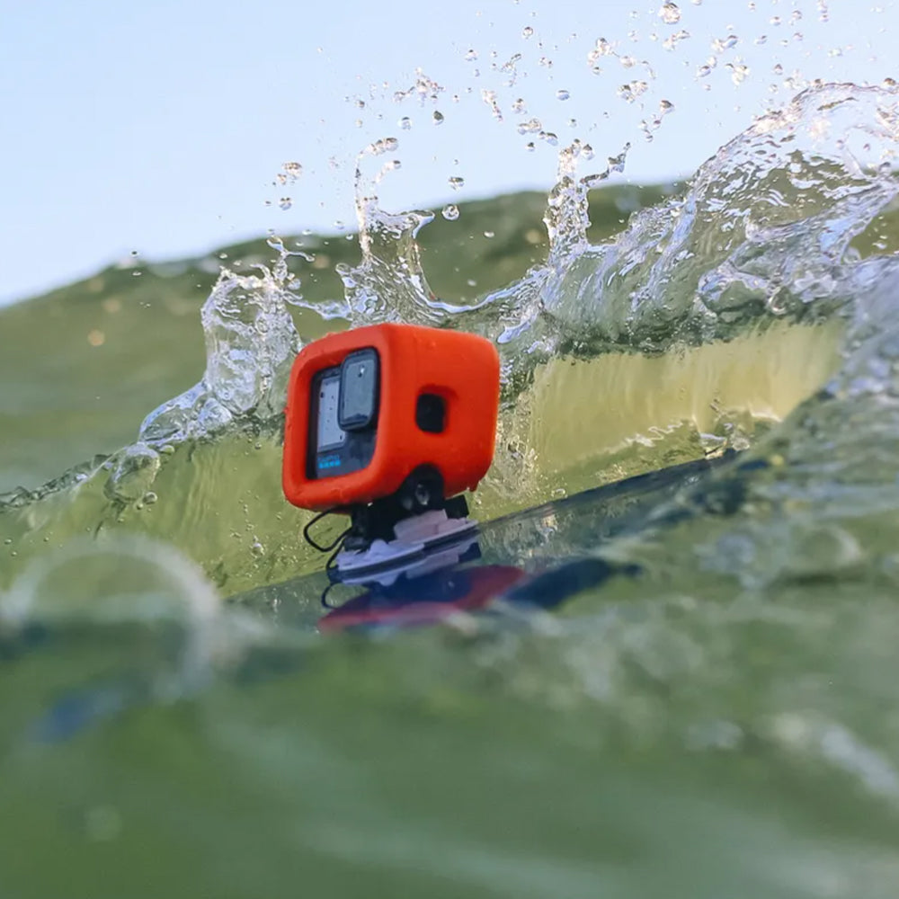 GoPro Surfboard Mount with 2 Waterproof Sticky Mounts fit for SUPs, Kayaks and Boats for HERO 12 / 11 / 11 Mini / 10 BLACK Action Camera | ASURF-001