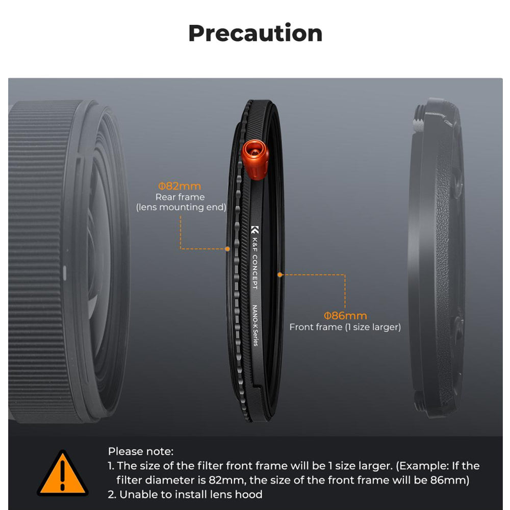 K&F Concept no-X Series 3-in-1 ND2-32 Neutral Density + CPL Circular Polarizer + 1/4 Black Diffusion Mist Lens Filter with 1 to 5 Stops, 28 Multi Layer Coated AGC Optical Glass, Water, Dust and Scratch Resistant