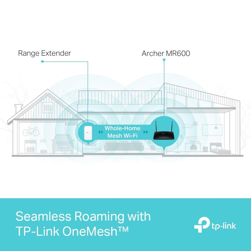 TP-Link Archer MR600 Cat6 AC1200 Dual Band Wireless 4G+ LTE Gigabit Router Wi-Fi | SIM Card Plug & Play (Openline), MU-MIMO, WPA3 WIFI Security, TP Link OneMesh & Tether APP Support | Network & Telecommunications Devices | TPLINK