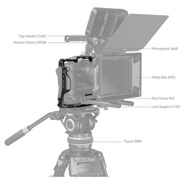 SmallRig Extended Camera Cage for Nikon Z 6III Body with MB-N14 Vertical Grip - Arca-Type Side & Base Plates, Cold Shoe Mount, Quick Orientation Switching, Three-Point Locking System, Unobstructed Access to Ports & Flip Screen | 4524