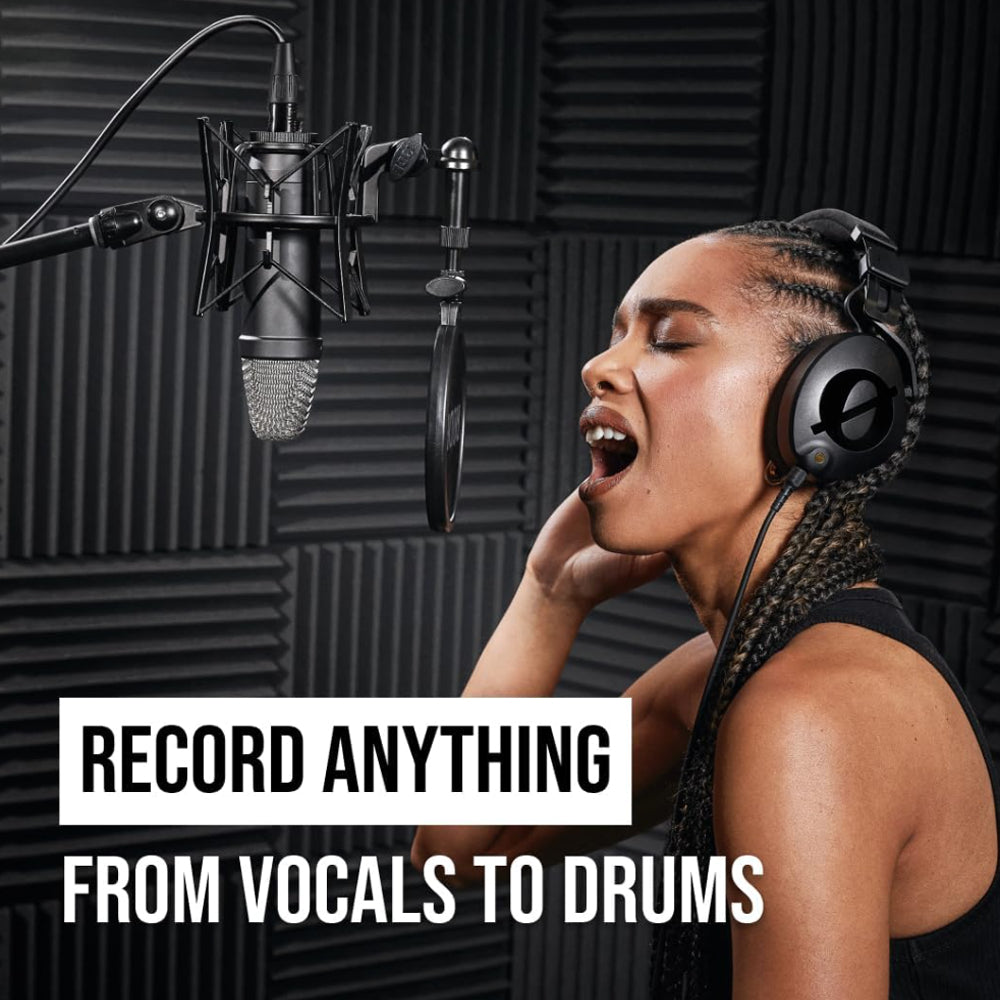 Rode NT1 Signature Cardioid Condenser Studio Microphone with HF6 1" Large Diaphragm Capsule, XLR 3-Pin Output, Phantom Powered for Recording, Podcasting, Live Streaming