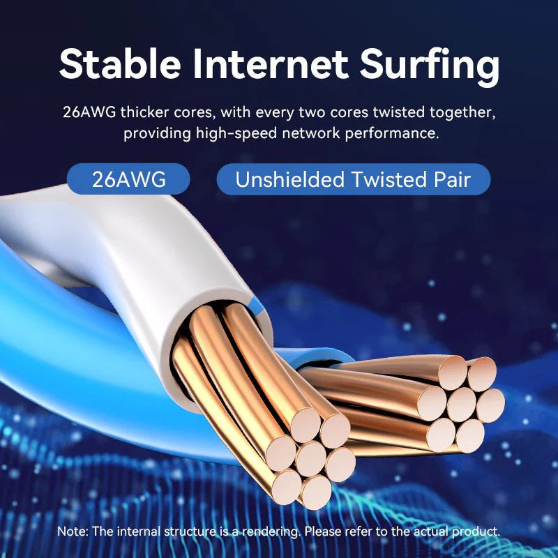 Vention 3-Meters Cat6 UTP 1000Mbps Downward Right Angle RJ45 Full-Speed Ethernet Patch Cable with 250MHz Bandwidth for Computers, Network Devices, PC, Laptops, Wi-Fi Access Point & Router