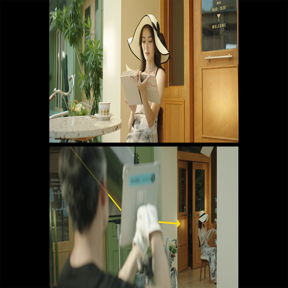 Godox LITEFLOW K1 Cine 7/15/25/50 kit Lighting Reflector with Five Size, Rail Mount Receiver WMR, Stud WMS, Wire SW01, Cleaning Cloth and Spray Soft Case SC17 Blue